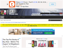 Tablet Screenshot of lggforum.com